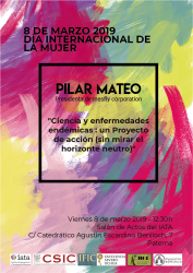 8 de marzo, IFIC, IATA, Pilar Mateo, mujer y ciencia, 